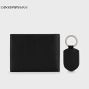 阿玛尼EMPORIO ARMANI奢侈品EA男士钱包和钥匙圈礼盒套装