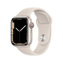Apple Watch Series 7 智能手表GPS + 蜂窝款41 毫米星光色铝金属表壳星光色运动型表带MKHR3CH/A