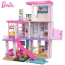 芭比（Barbie）芭比娃娃梦想豪宅别墅电梯滑梯三层超大度假梦幻屋房子玩具 新梦想豪宅GRG93带声音灯光