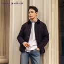 TOMMY HILFIGER【出走都市】秋冬新款男装菱格翻领轻暖棉服夹克外套37282 藏青色DW5 M （推荐：135-150斤）