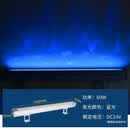 户外动态3D水纹灯防水LED墙面地面拱桥梁亮化背景流水氛围洗墙灯 单色胡蓝光