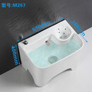 关牧大号陶瓷拖把池侧排家用卫生间地排拖布带沥水篮墩布水槽地拖桶盆 M9+台控超大57厘米