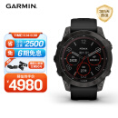 佳明（GARMIN）Fenix7旗舰版太阳能心率血氧跑步骑行游泳户外运动手表 DLC碳黑