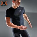 XBIONIC全新4.0 优能速跑男士功能内衣 跑步运动训练压缩衣上衣X-BIONIC 【上衣】猫眼黑/极地白 XL