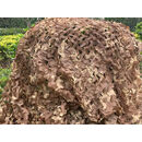 沙与沫土黄色防航拍迷彩网伪装网遮阳网防晒绿化户外遮挡装饰军绿 20米*20米双层加厚