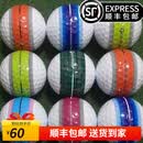 Taylormade高尔夫三层球瞄准线高尔夫二手球推杆球高尔夫轮胎球二手推杆球 三层球 推杆球9新随机3个不重复
