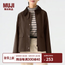 无印良品（MUJI）女式 不易沾水 灯芯绒领夹克 短款休闲外套 女装   BDE92C4S 深棕色 L 165/88A