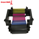 长城（GreatWall）W010000208 耗材 彩色色带YMCKOE半格 600张(适用适配GWI系列机型)