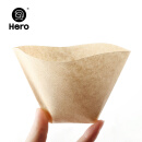 Hero 咖啡滤纸 手冲咖啡过滤纸 美式咖啡机 滴滤杯通用 滴漏咖啡机过滤纸原色100片