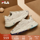 FILA 斐乐运动鞋女MARS II 火星二代秋秋季时尚复古跑步鞋女 奶白/木薯粉-GT 37.5