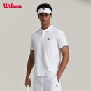 威尔胜（Wilson）官方男士TIMELESS运动网球服防晒吸湿速干POLO短袖 WM20007412WTA-白色 L /180/100A