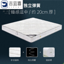 床垫20cm厚弹簧床垫20cm厚1.8米双人床垫1.2米单人偏硬垫床垫加厚 AA：独立圆簧+针织面料+密度棉 1.8*2.0