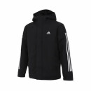 阿迪达斯adidas男子运动休闲三条纹棉服外套IX8884 L