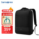 新秀丽（Samsonite）双肩包电脑包男士商务背包旅行包苹果笔记本电脑包15.6英寸 BU1黑色