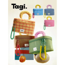 Tagi.哈兜callme收纳包hotdog bag防水大容量化妆包便携旅行 牛仔草莓