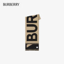 博柏利（BURBERRY）围巾男女通用款徽标羊毛提花绵羊毛保暖双面两用围巾188*33cm棕色