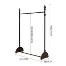 铁艺服装店衣架展示架落地式卖衣服架子侧挂装饰挂复古女装店货架 侧挂无板长150 官方标配