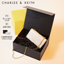 CHARLES&KEITH油画菱格质感链条小方包钱包女包包女包女士生日礼物CK6-10680924 Cream奶白色 XS