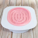 雨花洛猫咪马桶猫厕所训练器猫如厕蹲坑猫砂盆猫上厕所猫学用拉屎坐便器 白色外框+1粉色内托(承重20公斤)