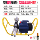 万纹220V防爆抽油泵电动自吸泵汽油柴油甲醇12V24V计量泵大流量加油机 220V自吸1.5寸(配底架)无枪管