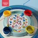 贝恩施儿童钓鱼玩具2岁宝宝磁性钓鱼盘3-6岁男女孩亲子互动玩具蓝色