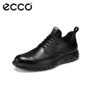爱步（ECCO）正装鞋男 简约商务皮鞋透气耐磨德比鞋 混动720系列820194 黑色43