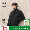 森马（Semir）棉服男防水防油防污防风2024冬装厚飞行员棒球领夹克109724112101