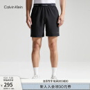 Calvin Klein【速干】运动夏季男松紧提花ck跑步健身训练运动短裤4MS4S835 001-太空黑 M