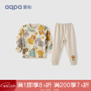 aqpa婴儿内衣套装纯棉衣服秋冬男女宝宝儿童秋衣秋裤（适合20℃左右） 马戏团 100cm
