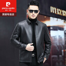 皮尔卡丹（pierre cardin）绵羊皮皮衣男海宁翻领软皮夹克春秋季内胆商务脱卸真皮外套