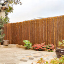 临雅竹篱笆围栏栅栏菜园围墙护栏户外庭院花园防腐碳化竹屏风隐私遮挡 碳化竹 高1.8米X长2米