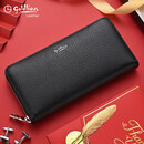 金利来（Goldlion）手包男士手拿包真皮带拉链钱包长款奢侈高档品牌牛皮2025年最新款 大号【官方授权正品】头层牛皮