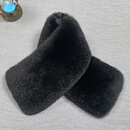 冬季獭兔毛毛领子男士翻领通用皮衣羽绒服大衣皮草真毛领单卖 标准内弧50cm 适合领圈46-52cm