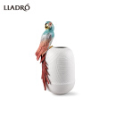 LLADRO雅致 夏日狂欢创意花瓶欧式家居饰品乔迁礼品 金刚鹦鹉花瓶（红色）