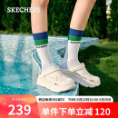 斯凯奇（Skechers）2024新款女鞋夏季泡泡鞋软弹厚底缓震外穿洞洞鞋时尚凉拖鞋111127