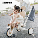 乐卡（Lecoco）儿童多功能三轮车宝宝脚踏车平衡车轻便遛娃神器 沃克s3max- 奶白咖24款