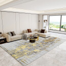 东方地毯 现代简约轻奢地毯客厅金色亮丝沙发茶几垫卧室满铺大面积床边毯 AD-08 3.0x4.0米