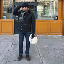 BarbourReelin夹棉加厚棉服油蜡夹克 Navy深蓝色 XL