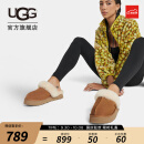 UGG2023秋季女士便鞋休闲经典平底包头舒适居家毛毛拖鞋 1122550 CHE|栗色 经典延续色 38