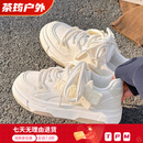 昙蓓漫丁程鑫同款鞋子时代少年团小白鞋百搭秋冬加绒女百搭休闲运动学生 米白色单里 40 标准码
