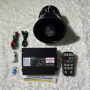 警报器车载开道宣传救援喇叭无线汽车喊话器高音喇叭400w600w800w 800瓦主机+升级黑锋喇叭 12v