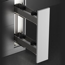 悍高（HIGOLD）希勒窄拉篮超窄调味篮抽拉厨房橱柜推拉双层阻尼抽屉式收纳 150柜 2层 【304181】(左装)