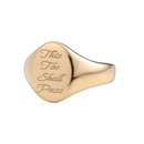 思达意一切都会过去 自律戒指18K黄金铂金足金复古小众男女所罗门王印戒 足金999 大版