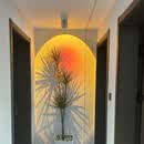 寻灯阁日不落夕阳灯网红落日灯玄关灯走廊灯背景墙洗墙灯明装射灯嵌入式 明装式-大号10W-夕阳光 开孔75mm