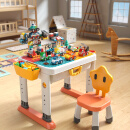 费乐（FEELO）大颗粒积木桌儿童兼容乐高拼装玩具男女孩节日礼物星桌137大颗粒