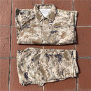 际华正版新款丛林迷彩服冬季荒漠作训服户外耐磨水墨套装单上衣单裤子 通用黄色(上衣+裤子) 175/92-96