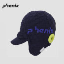 phenix/春季新款儿童毛线针织保暖护耳帽 深蓝色 F