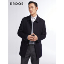 ERDOS【纯羊绒大衣】冬季轻商务通勤保暖加厚翻领外套男毛呢大衣 藏蓝 175/96A/L