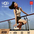 UGG2023秋季女士凉鞋松糕厚底时尚纯色休闲毛毛凉拖鞋 1120876女鞋 NAT | 自然白色 38