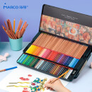 马可（MARCO）彩铅 72色油性彩色铅笔 绘画套装 美术设计手绘专用铁盒装（配笔刨）雷诺阿3100系列3100-72TN
